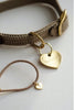 Engraved Gold Heart Bracelet
