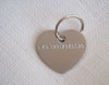 Heart Shaped Stainless Steel Dog Tag - Cursive